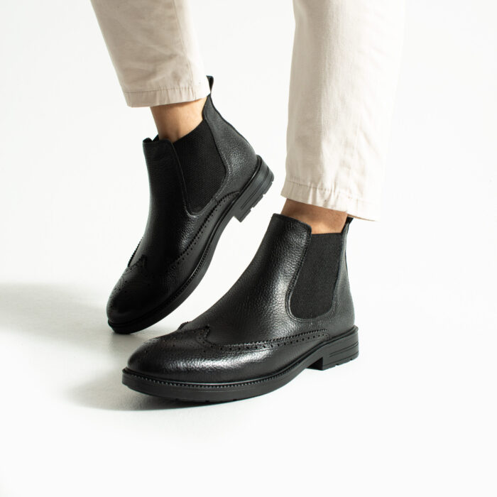 Мъжки боби оксфорд от естествена кожа с агнешки хастар Seoul